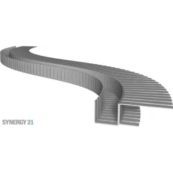 SYNERGY21 S21-LED-PR00002 LED profil 200cm, pozinkovaná oceľ TYP-A Flex