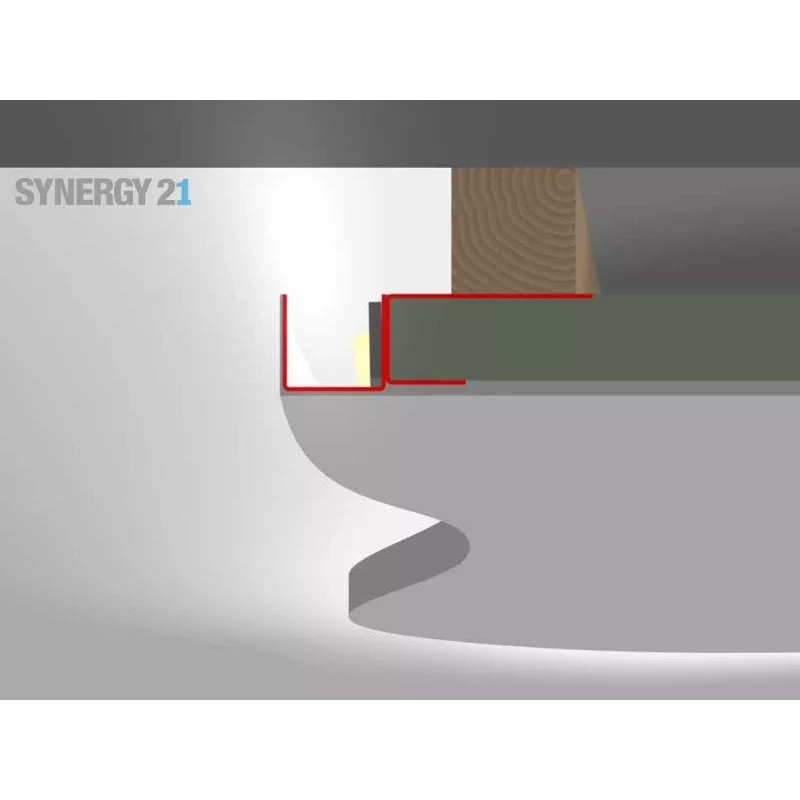 SYNERGY21 S21-LED-PR00002 LED profil 200cm, pozinkovaná oceľ TYP-A Flex