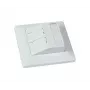 SYNERGY21 Keystone modulový nosič pod omietku pre 2xTP modul čistá biela okrúhly S216330V3
