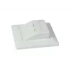 SYNERGY21 Keystone modulový nosič pod omietku pre 2xTP modul čistá biela okrúhly S216330V3