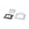 SYNERGY21 Keystone modulový nosič pod omietku pre 2xTP modul čistá biela okrúhly S216330V3