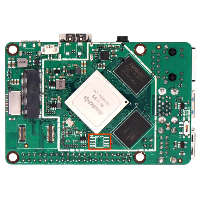 ALLNET Rock Pi 4A+ OP1 4GB/32GB bez WLAN&Bluetooth s PoE Pins (RS114A+D4E32)