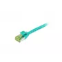 SYNERGY21 CAT6A S/FTP Slimline patch kábel RJ45, zelený, 500 MHz