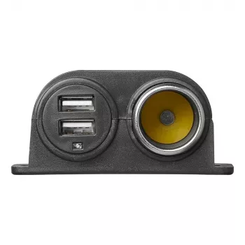 IWH 12/24V autozásuvka s 2 USB portami, 4,2A celkový výstup (019010)