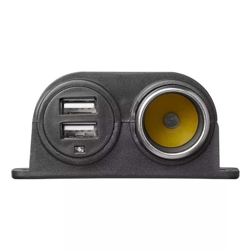 IWH 12/24V autozásuvka s 2 USB portami, 4,2A celkový výstup (019010)