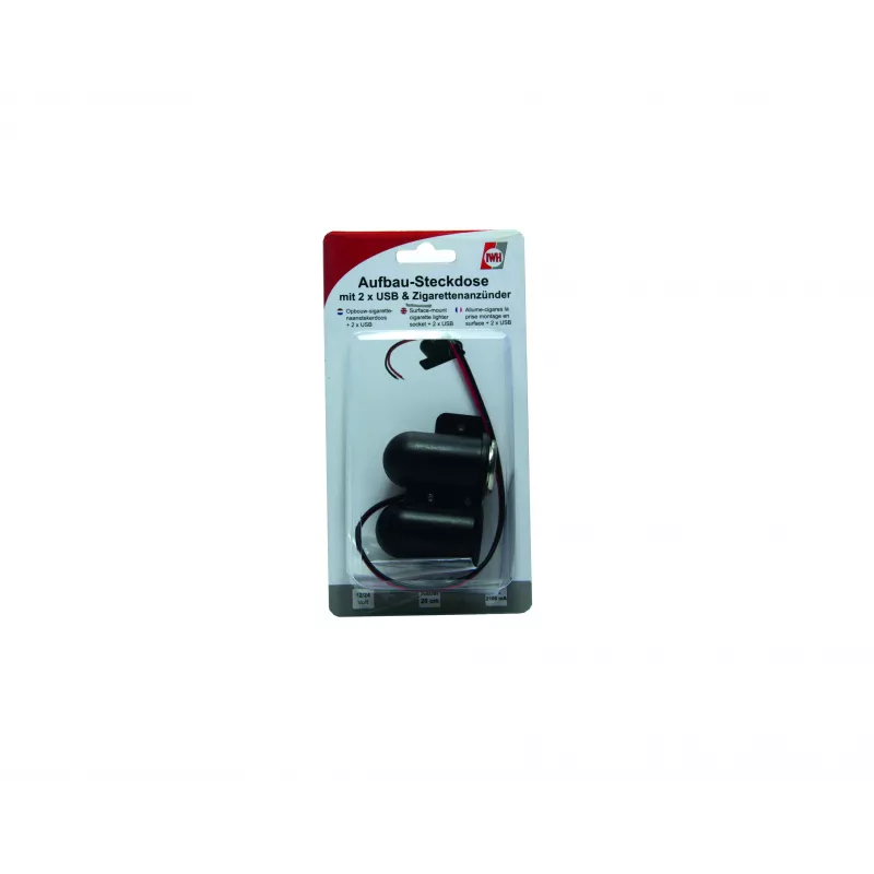 IWH 12/24V autozásuvka s 2 USB portami, 4,2A celkový výstup (019010)