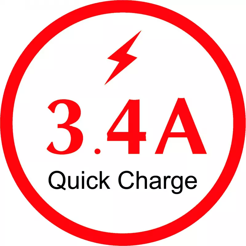 IWH Dual USB auto nabíjačka 3-in-1 12/24V 3,4A čierna (19061)