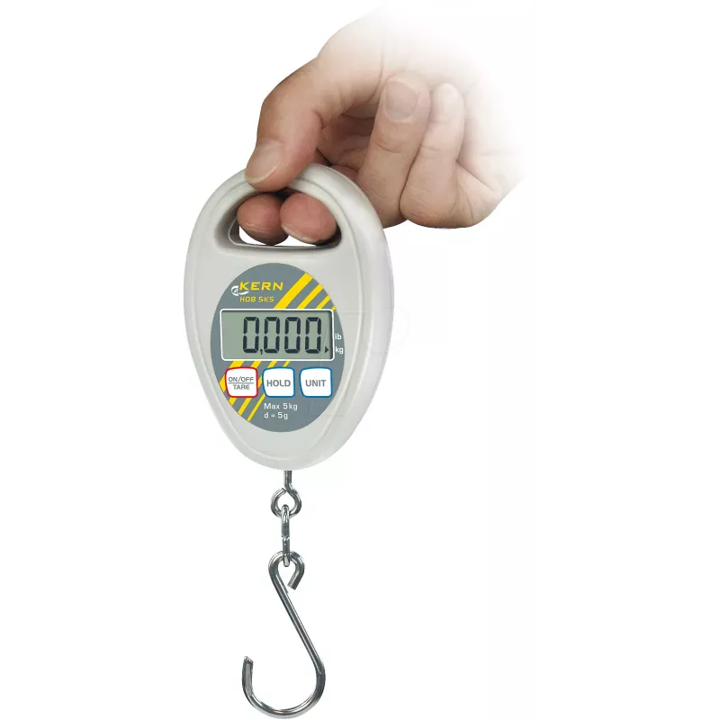 KERN HDB 5K5N digitálna závesná váha, kapacita 5 kg, čitateľnosť 5 g