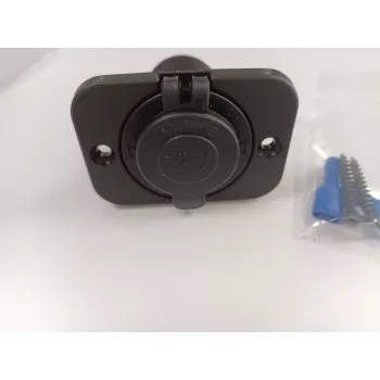 IWH Zásuvka pod omietku 12/24V-DC, max. 20A, typ zapaľovača, čierna 19002