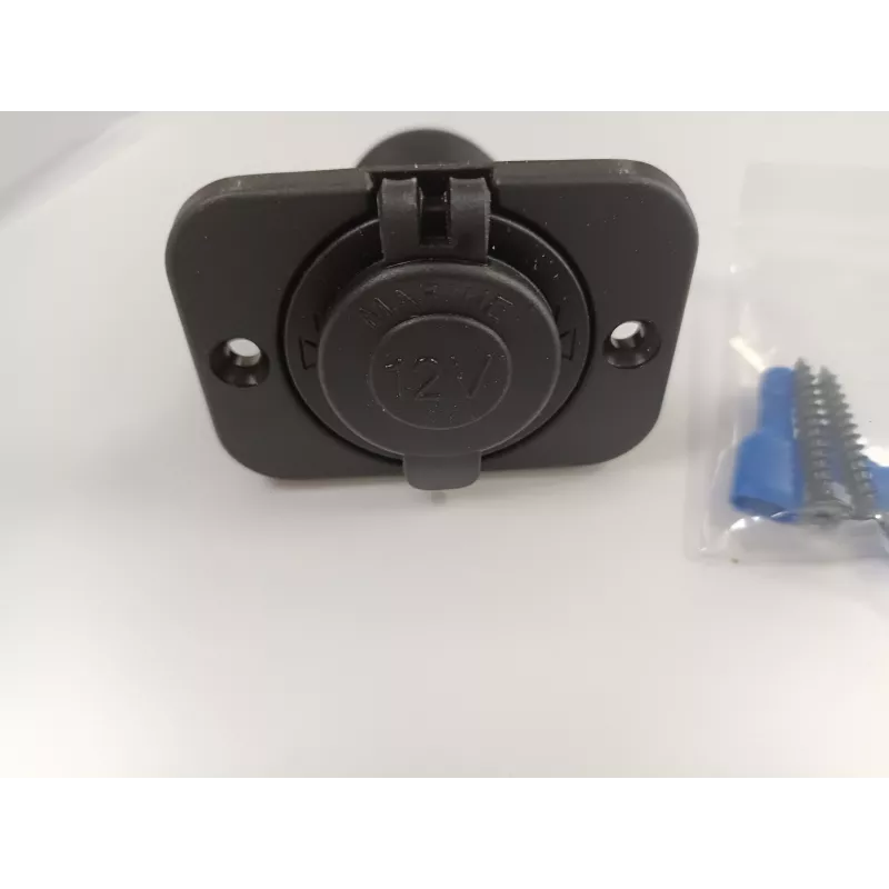 IWH Zásuvka pod omietku 12/24V-DC, max. 20A, typ zapaľovača, čierna 19002