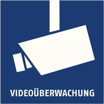 ABUS AU1500 výstražná nálepka na videodohľad 90 x 90 mm