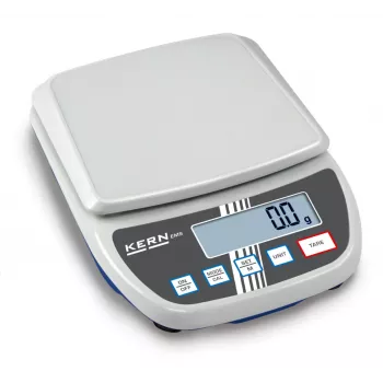 KERN EMS 12K0.1 presná váha, 12 kg x 0,1 g, nerezová plošina, RS-232, sieťová/batériová prevádzka