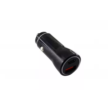 IWH Dual USB-C auto nabíjačka 2.1A čierna 019053