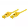 TECLINE Dätwyler Cat 6a S/FTP patch kábel, PiMF, žltý, 3,0 m, 10 Gbit/s, bez halogénov, Hirose TM31 konektor 78003Y