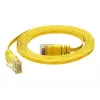 TECLINE Dätwyler Cat 6a S/FTP patch kábel, PiMF, žltý, 3,0 m, 10 Gbit/s, bez halogénov, Hirose TM31 konektor 78003Y