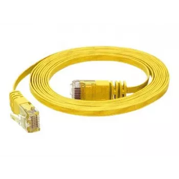 TECLINE Dätwyler Cat 6a S/FTP patch kábel, PiMF, žltý, 3,0 m, 10 Gbit/s, bez halogénov, Hirose TM31 konektor 78003Y