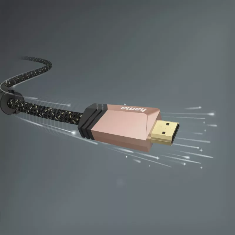 Hama 00205024 HDMI kábel 0,75 m HDMI Type-A (Standard) čierny, ružový