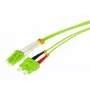 Tecline HD LWL patch kábel OM5 50/125 µm Multimode LC Duplex na SC Duplex, limetkovo zelený, 15,0 m 796LS15