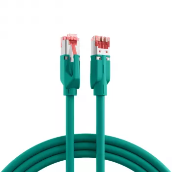 EFB-Elektronik Cat.6A S/FTP LSZH patch kábel, RJ45, zelený, 25 m K8053.25