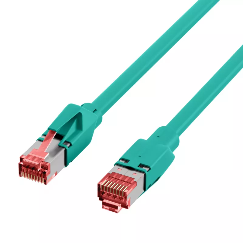 EFB-Elektronik Cat.6A S/FTP LSZH patch kábel, RJ45, zelený, 25 m K8053.25