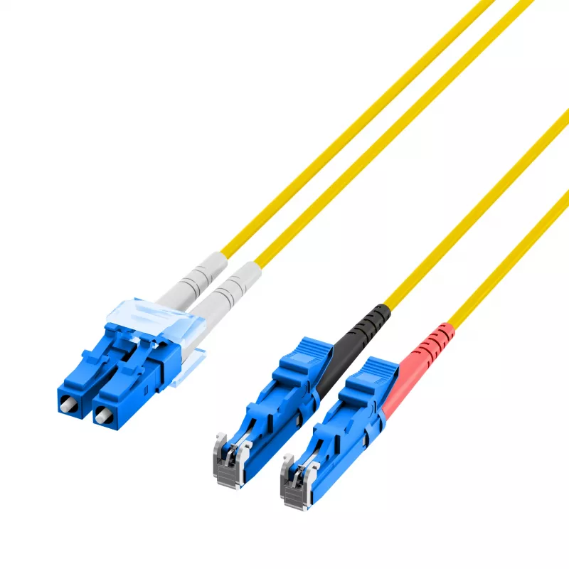 EFB-Elektronik Duplex Jumper LC-E2000 9/125µ OS2 LSZH žltý 2,0mm 1m O0364.1