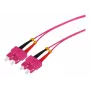 Tecline HD OM4 Multimode LWL patch kábel SC Duplex na SC Duplex, 50/125 µm, Heather Violet, 7,5 m 798SS07