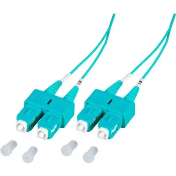 EFB Elektronik SCSCOM3DAQ2 2m Duplex SC OM3 Multimode LWL patch kábel, LSZH Aqua