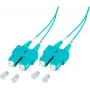 EFB Elektronik SCSCOM3DAQ2 2m Duplex SC OM3 Multimode LWL patch kábel, LSZH Aqua