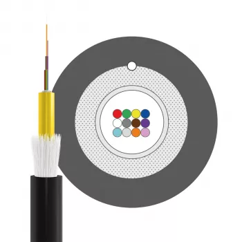 INFRALAN U-DQ(ZN)BH OM3 12G (1x12) Eca 2000N LSZH čierny 5,8mm optický kábel 54512.1D-E2