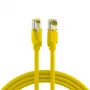 EFB Elektronik RJ45 patch kábel Cat.6A S/FTP LSZH žltý 0,15m (K8560GE.0,15)