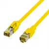 EFB Elektronik RJ45 patch kábel Cat.6A S/FTP LSZH žltý 0,15m (K8560GE.0,15)