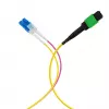 EFB Elektronik MPO-PLUS/APC(F)-LC OS2 8-vláknový typ B trunk kábel, LSZH, žltá, 1m MPOF08LCOS2-1