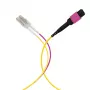 EFB Elektronik MPO-PLUS (F) na LC duplexný trunk kábel, OM4, 12 vlákien, typ B, LSZH, Erika Violett, 3 m MPOF12LCOM4-3