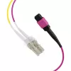 EFB Elektronik MPO-PLUS (F) na LC duplexný trunk kábel, OM4, 12 vlákien, typ B, LSZH, Erika Violett, 3 m MPOF12LCOM4-3