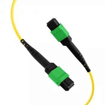 EFB Elektronik MPOF12MPOFOS2-1 MPO-PLUS APC na MPO-PLUS APC OS2 Singlemode 12-vláknový patch kábel, polarita typ B, LSZH žltá, 1 m