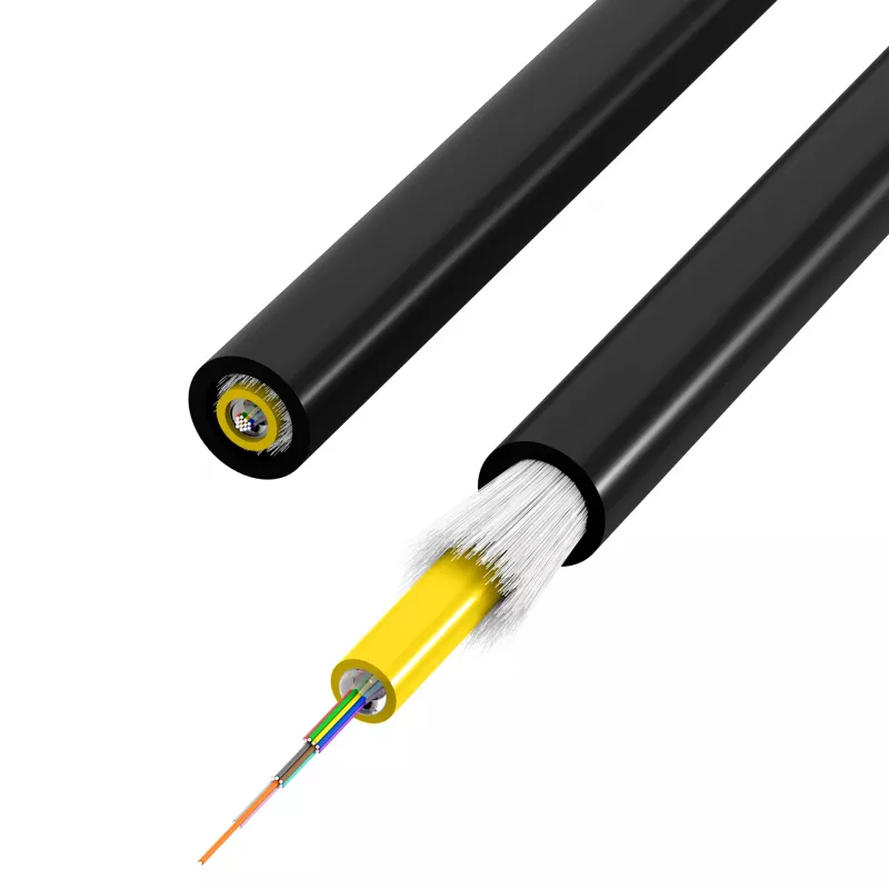 INFRALAN U-DQ(ZN)BH OM4 24G optický kábel, 24 vlákien, Eca, 2000N, LSZH, čierny, 5,8mm 54524.2D-E2