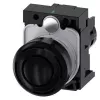 Siemens SIRIUS ACT 3SU1200-6KB10-1AA0 akustický hlásič, 22 mm okrúhly, plast, čierny, 24 V AC/DC, IP66/IP67/IP69K