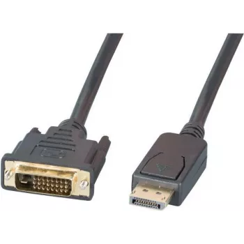 EFB Elektronik DisplayPort na DVI-D kábel, 2 m, čierny, zaliaty, skrutky s rukoväťou K5564SW.2