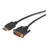 EFB Elektronik DisplayPort na DVI-D kábel, 2 m, čierny, zaliaty, skrutky s rukoväťou K5564SW.2