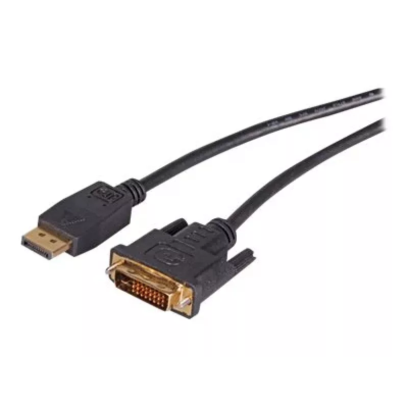 EFB Elektronik DisplayPort na DVI-D kábel, 2 m, čierny, zaliaty, skrutky s rukoväťou K5564SW.2