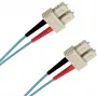 EFB Elektronik O7413.1-1.2 1m SC na SC duplex OM3 LSZH aqua optický patch kábel SCSCOM3DAQ1