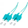 EFB Elektronik O7413.1-1.2 1m SC na SC duplex OM3 LSZH aqua optický patch kábel SCSCOM3DAQ1
