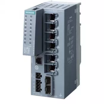 Siemens SCALANCE XC206-2SFP G managed priemyselný Ethernet switch, 6x Gigabit RJ45, 2x SFP, DIN lišta, 24V DC, -40 až 70°C 6GK52062GS002AC2