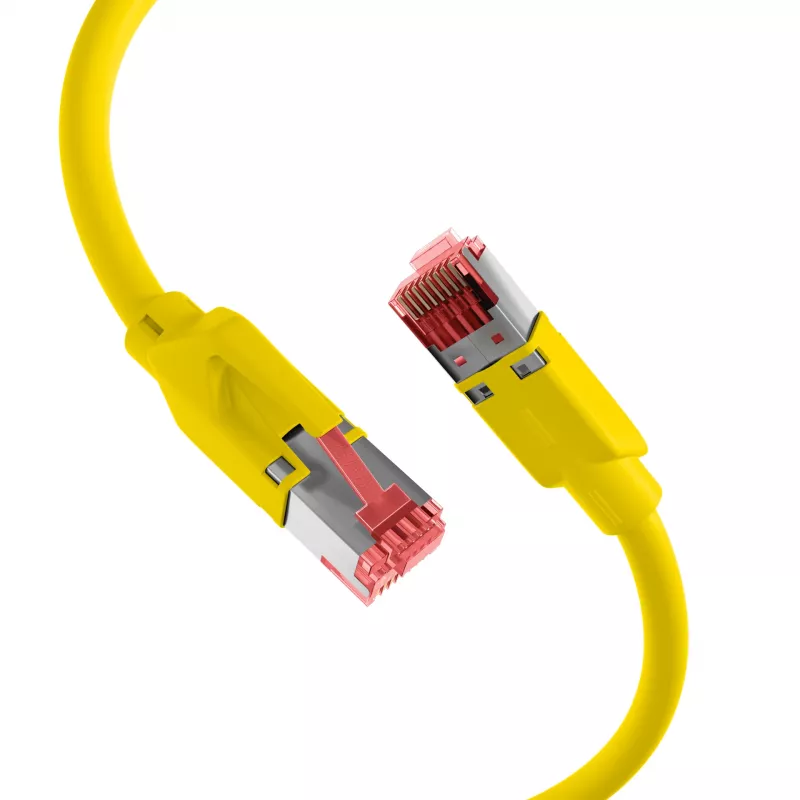 EFB Elektronik Cat.5e S/UTP PUR patch kábel do reťazového vedenia, RJ45, 7,5m, žltý K8032.7,5