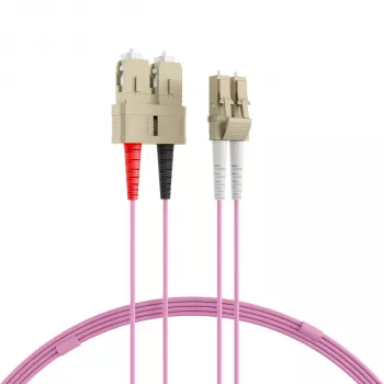 EFB-Elektronik Duplex Jumper LC-SC 50/125µ OM4 LSZH Erika fialový 2,0mm 30m O0323.30