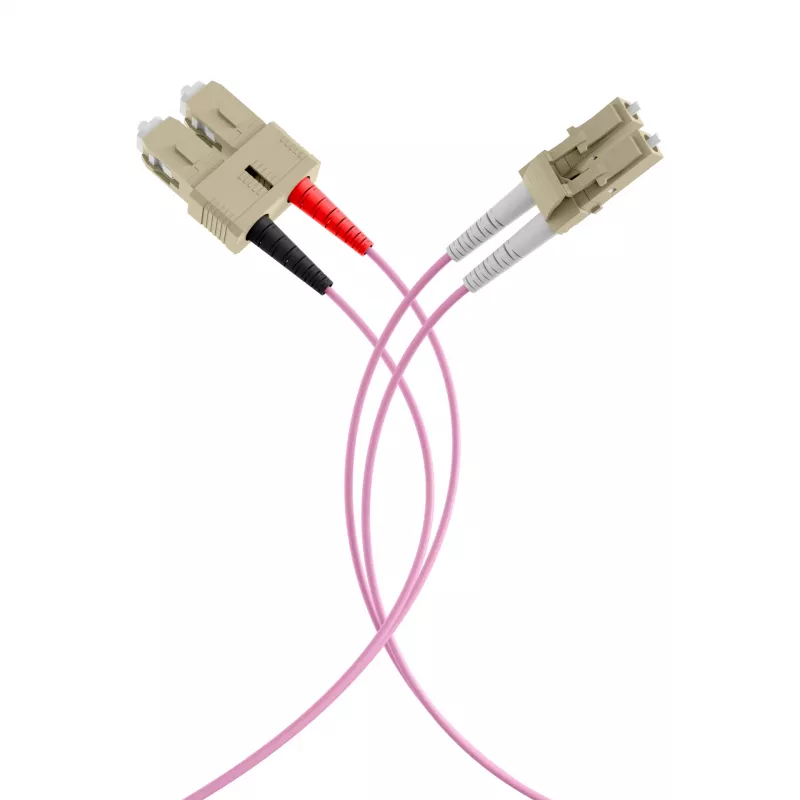 EFB-Elektronik Duplex Jumper LC-SC 50/125µ OM4 LSZH Erika fialový 2,0mm 30m O0323.30
