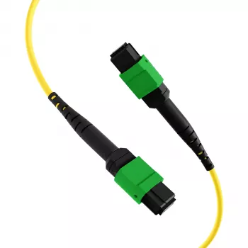 EFB MTPF48MTPFOS2-25-A OS2 Singlemode 48-vláknový MTP APC patch kábel, 25 m, žltý