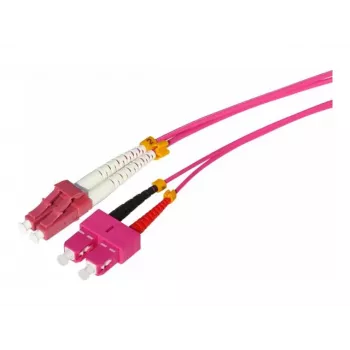 Tecline HD OM4 multimódový LWL patch kábel LC na SC duplex, 50/125 µm, vreskovofialová, 7,5 m 798LS07