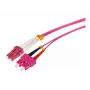 Tecline HD OM4 multimódový LWL patch kábel LC na SC duplex, 50/125 µm, vreskovofialová, 7,5 m 798LS07