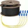 EFB Elektronik OS2 8-vláknový LC-LC trunk kábel 120 m LSZH Dca O8322S120OS2
